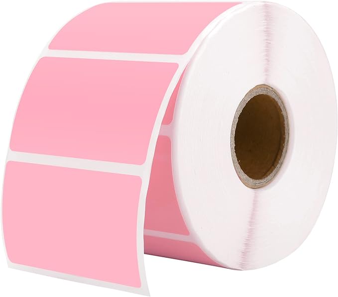 MUNBYN 2.25"x1.25" Thermal Sticker Labels, 1000 Sheets/Roll by MUNBYN