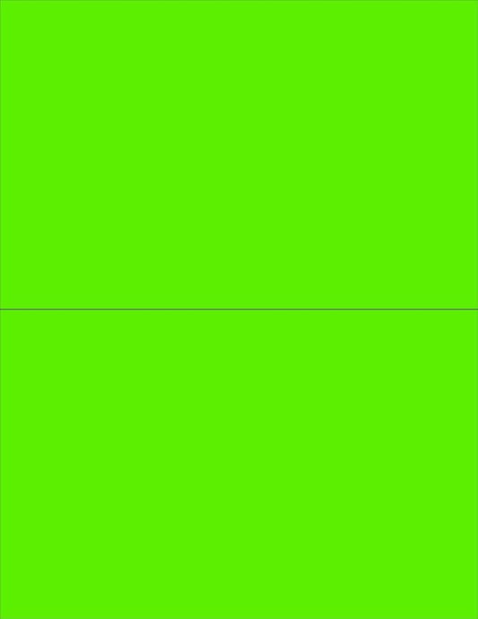 NextDayLabels 8-1/2 x 11" Neon Color High Light Fluorescent Labels by NextDayLabels
