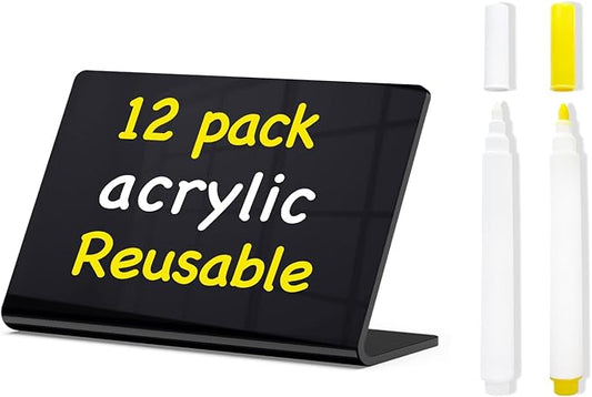 PigPotParty Acrylic Mini Chalkboard Signs by PigPotParty