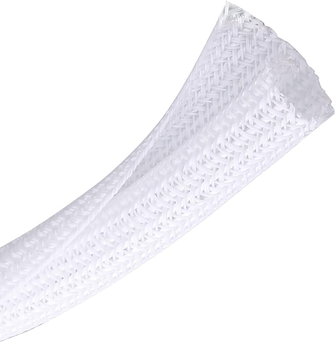 CrocSee 10ft - 3/8 inch Braided Cable Management Sleeve Cord Protector - by CrocSee