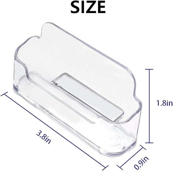 Qizpcer 16 Pack Clear Desktop Business Card Holder Display, Plastic Business - Image 4