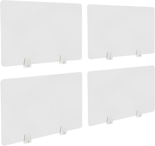 4PCS Desk Dividers Office Partitions, Privacy Desk Panel Protective, Acrylic by AngelcityCC