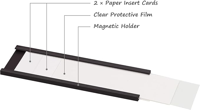 Realth C Channel Magnetic Label Holders 30 Pack 3'' x 6'' - Image 5