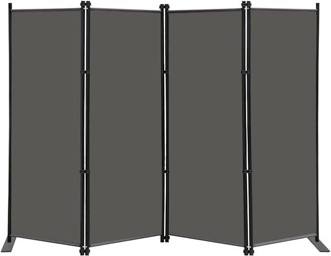 MAYOLIAH 4 Panel Room Divider Screen 6Ft Tall Foldable Privacy Dividers Indoor by MayoliahHome