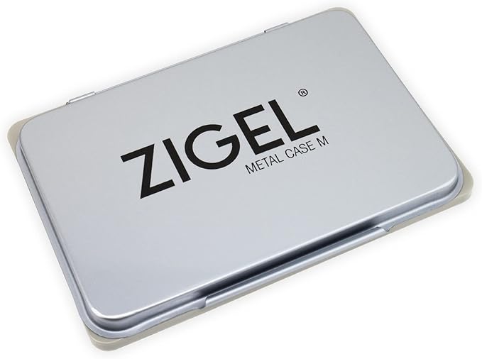 Metal Case Stamp Pad Medium Size, Light Blue Color - Image 2