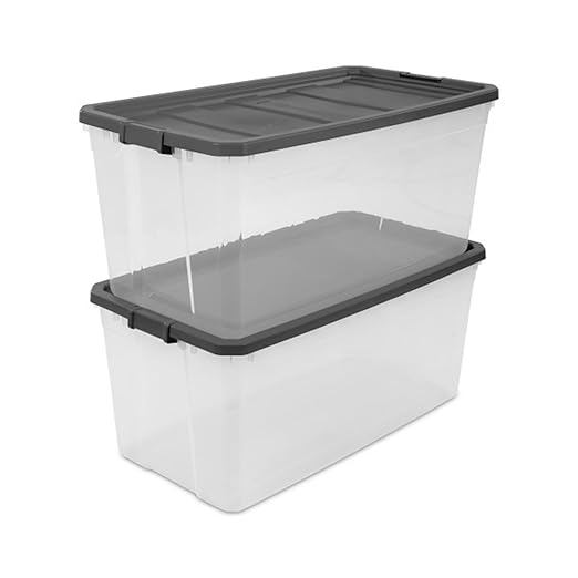Sterilite 12-Pack Modular Stacker Box, Durable Clear Plastic Storage Bins - Image 8