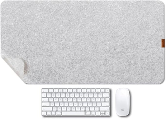 Bright Stone Felt Desk Mat, Non-Slip Mouse Pad, 27.5"x11.8" Office Supplies by BRIGHTSTONE
