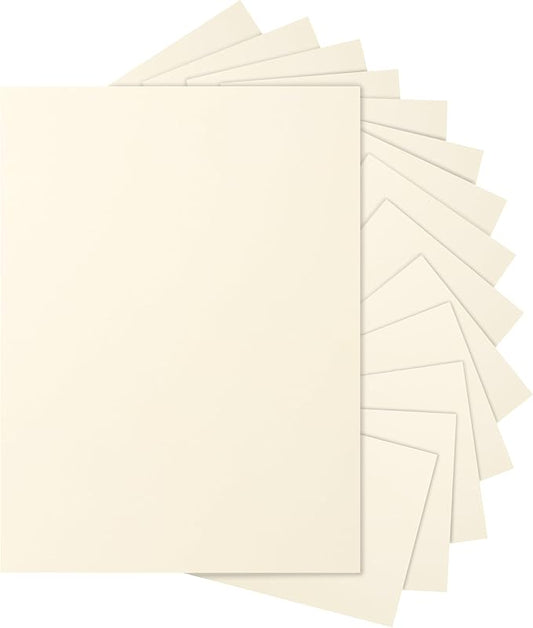 Silunkia 300 Sheets Cream Cardstock 8.5 x 11 Ivory Paper, 200gsm/75lb Off White by Silunkia