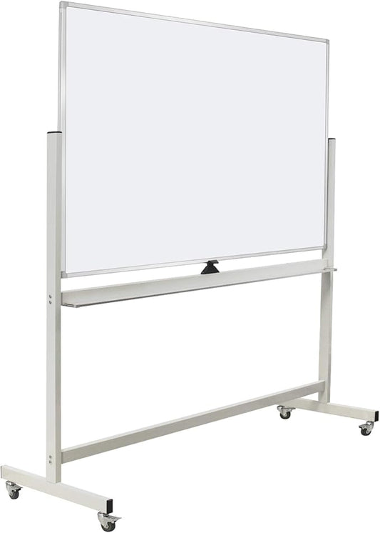 Max-officoo 60"x40" Mobile Whiteboard Double-Sided Magnetic Large Dry Erase by Unknown