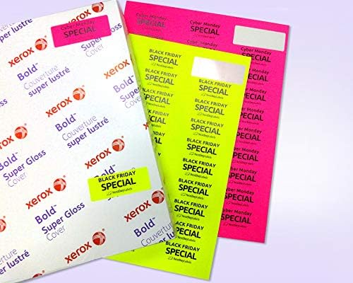 NextDayLabels - 8-1/2 x 11" Neon Color High Light Fluorescent Labels - Image 4
