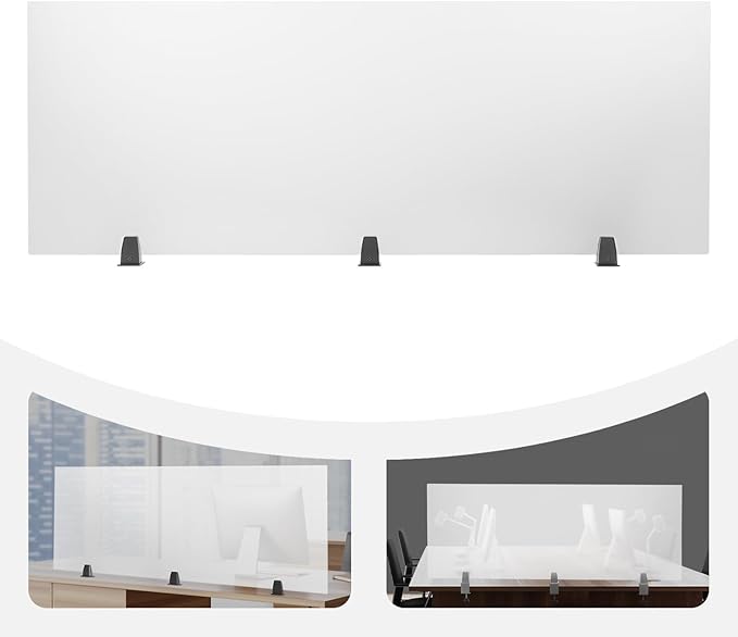 Desk Divider for Students and Desk Privacy Panel, Frosted Acrylic Plexiglass - Image 8