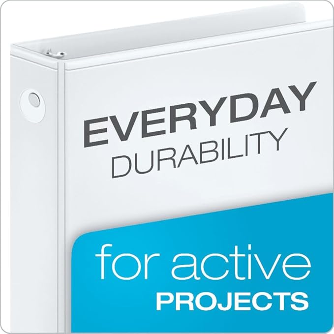 Cardinal Economy 3-Ring Binders, Round Rings, Holds 625 Sheets, Carton of 12 - Image 2