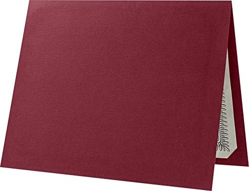 LUXPaper 9.5" x 12" Certificate Holders | Burgundy Linen | 100lb. Cover | 100 by LUXPaper