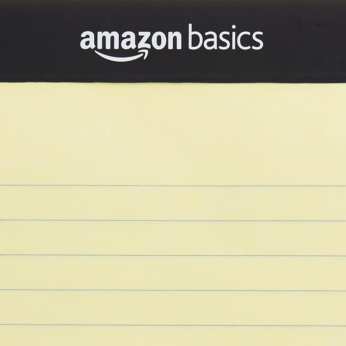 Amazon Basics 50 sheet Wide Ruled Lined Writing Note Pad, 8.5" x 11.75" - Image 4