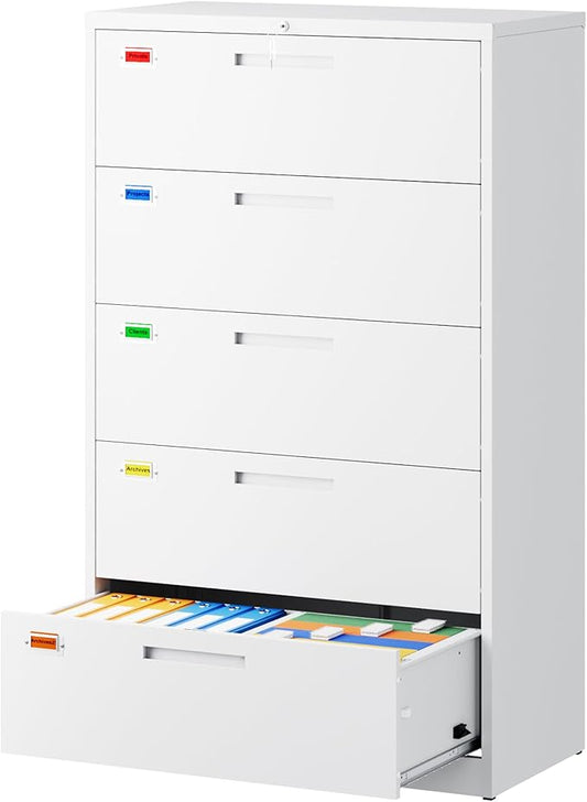 PEUKC 5 Drawer File Cabinet, Lateral Filing Cabinets by PEUKC