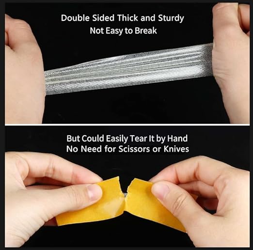MILEQEE Double Sided Tape Heavy Duty, 1in x 164FT, Extra Large Universal High - Image 3