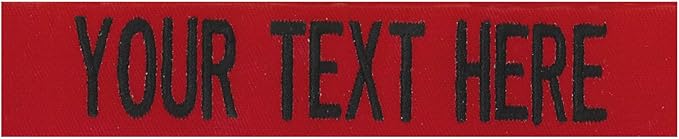 Northern Safari Custom Uniform Name Tapes, 5 Inch Hook Fastener by NORTHERNSAFARI