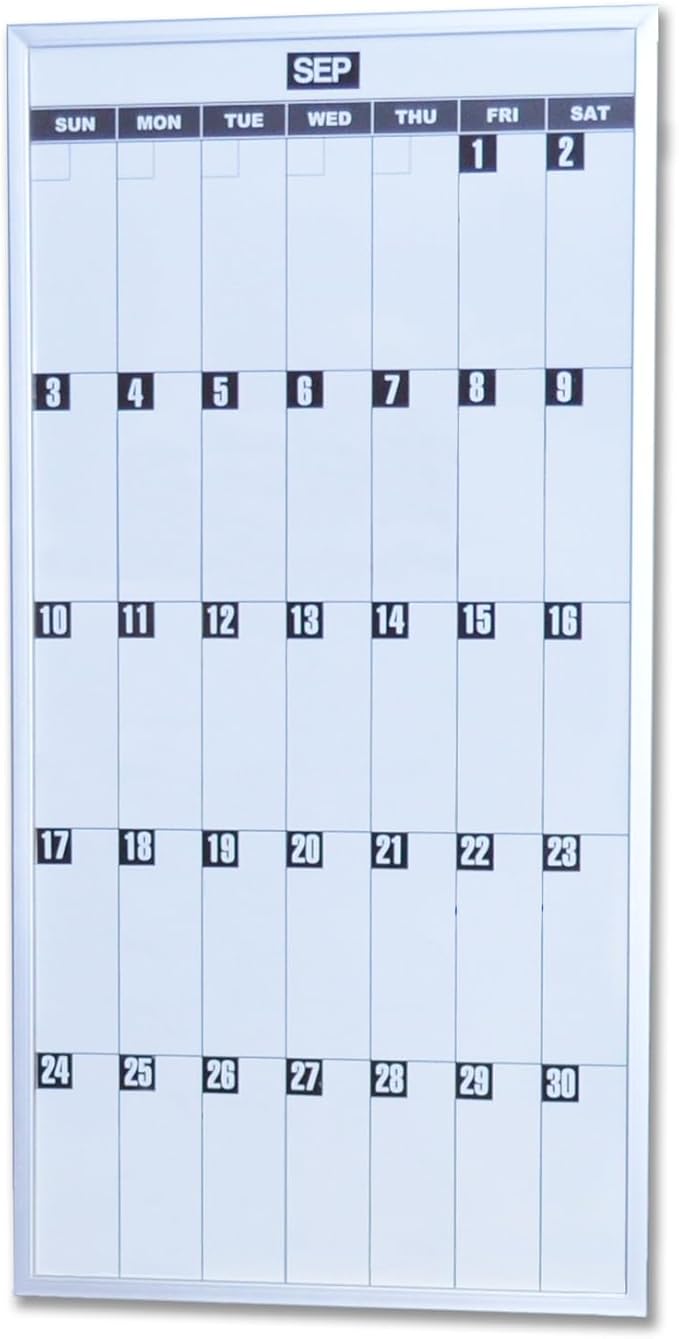 Ultimate Office Magnetic Dy-Erase Whiteboard Modular Monthly Planning Calendar by UltimateOffice