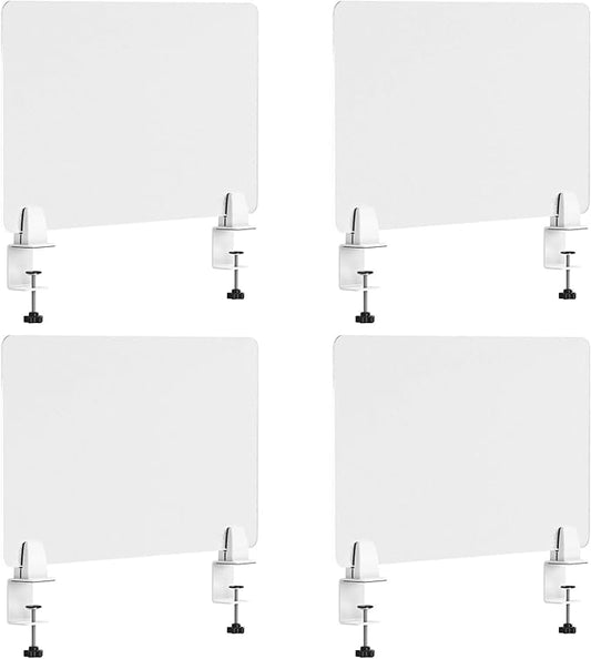 Desk Divider 4 Pcs Desk Privacy Panel 23.6''L x 15.8W'' Office Partitions by Yeaborn
