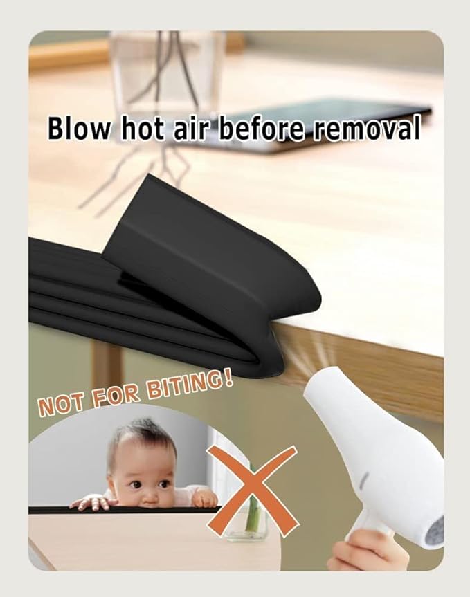 Edge Protector for Baby, Soft Foam Furniture Corner Guards, Desk Edge Cushion - Image 6
