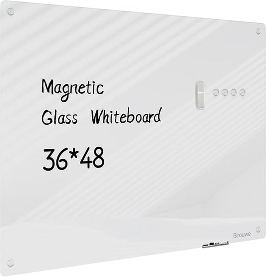 Magnetic Glass Whiteboard by Unknown