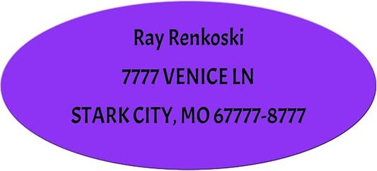 Made in USA Custom Return Address Stickers Labels Customized Mailing Label by HOOKAH+SUN