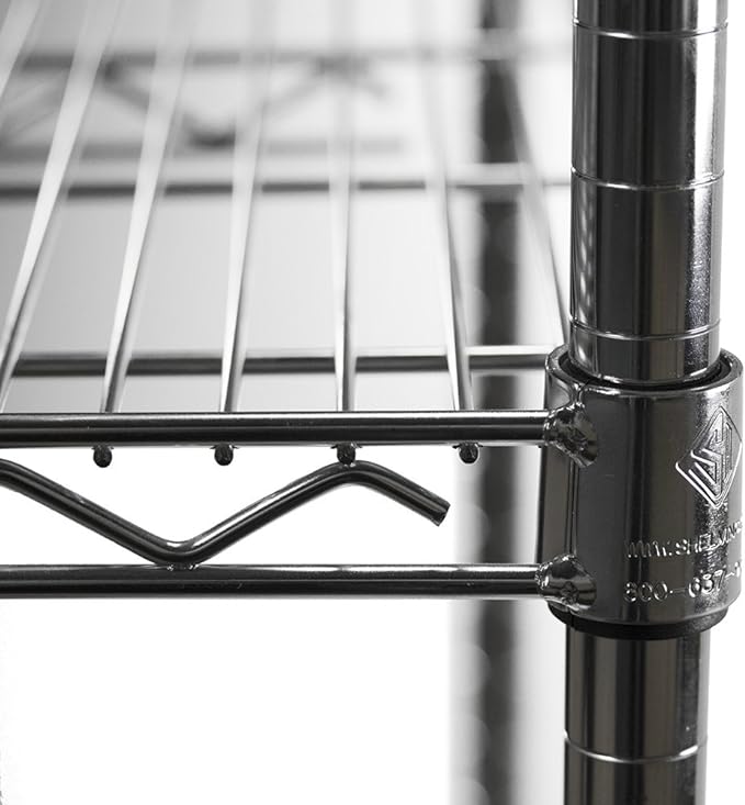 Shelving Inc. 8" d x 42" w Chrome Wire Shelving - Image 4