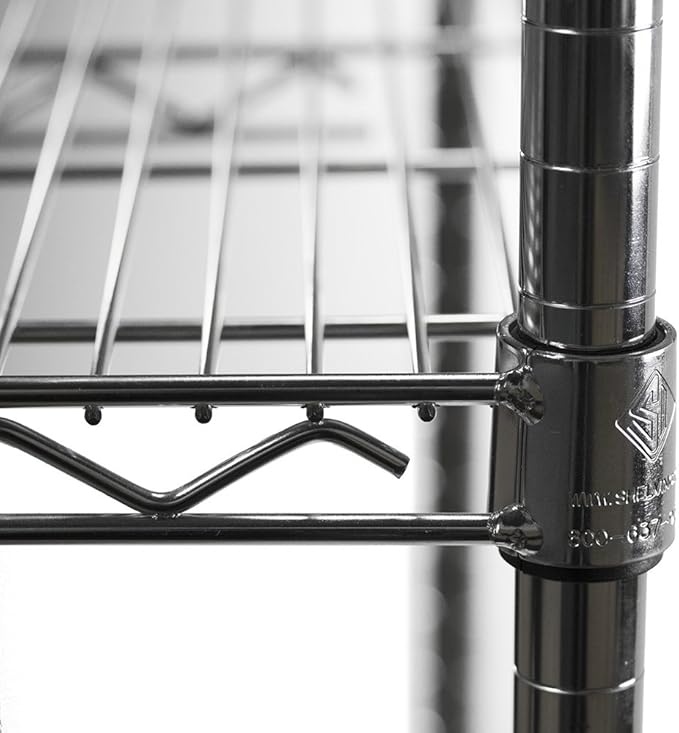 Shelving Inc. 8" d x 24" w Chrome Wire Shelving - Image 4