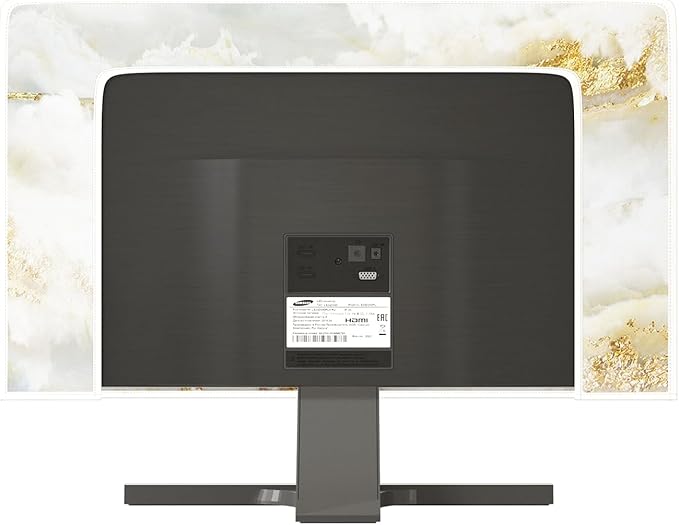 Baocicco White Gold Computer Monitor Cover - Image 3