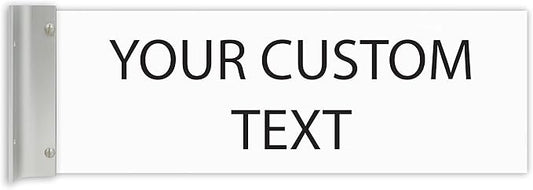 ALPHA DOG SIGNS Custom Projecting Hallway Nameplate, Personalized 2-Line Text by AlphaDog