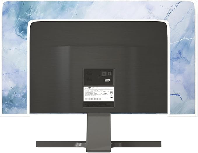 Baocicco Fashion Haze Blue Marble Screen TV Cover Cover 65 Inch Waterproof Full - Image 5