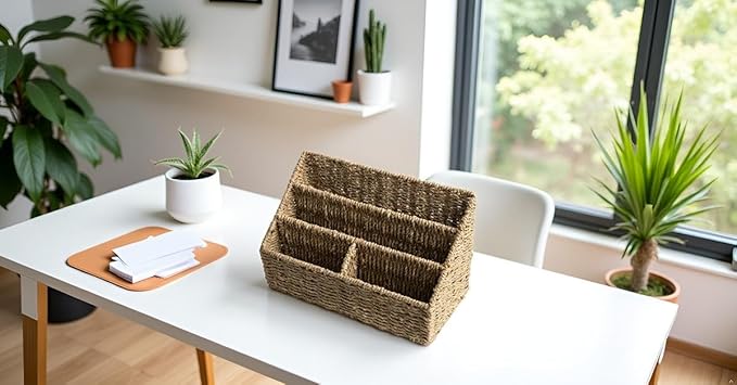 KOLWOVEN Magazine Display Holder- Mail Organizer Countertop- Mail Holder l Bill - Image 3