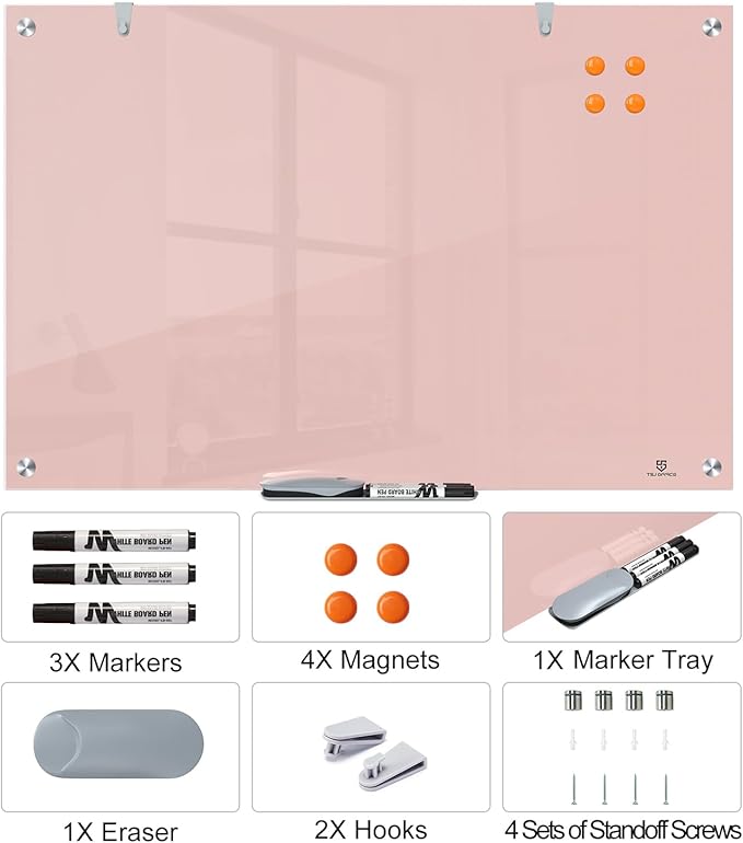 TSJ OFFICE Glass Dry-Erase Board - Image 4