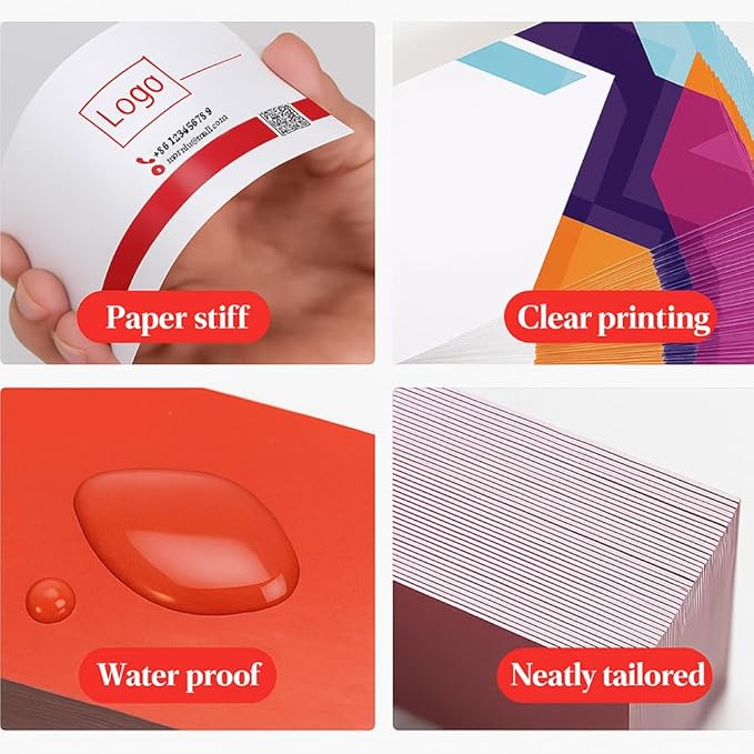 500Pcs Custom Business Cards Add Photo/Text/LOGO Personalized Business Cardsfor - Image 3