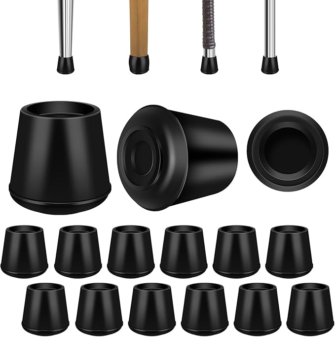 VOCOMO 7/8" Round Rubber Chair Leg Tips Caps, Chair Leg Floor Protectors by VOCOMO