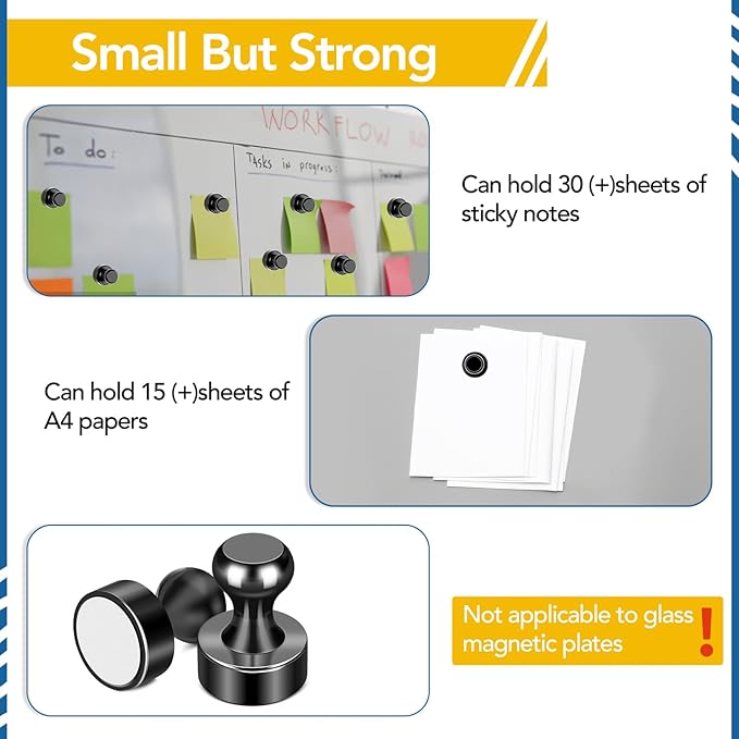 LOVIMAG Fridge Magnets 28Pcs Refrigerator Whiteboard Small Strong Magnet - Image 5