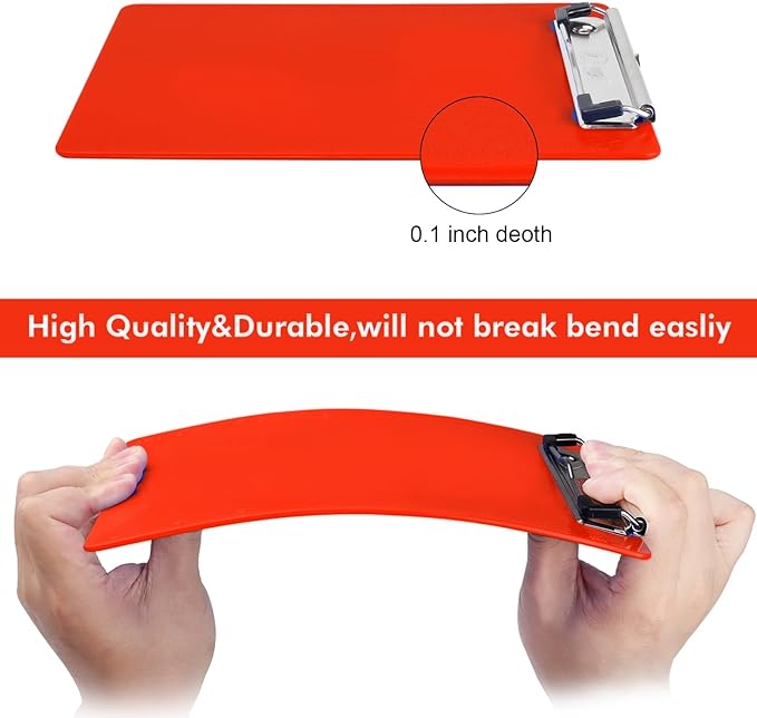 TFDLCG zm 2 PCS Red Plastic Clipboards Nursing Clipboard, Teacher Clip Boards - Image 4