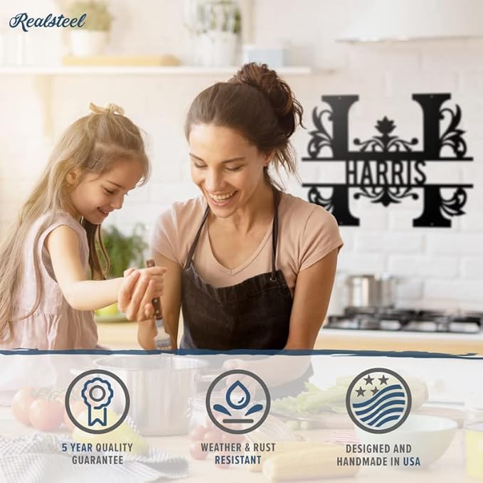 RealSteel Metal Split Letter Monogram - Image 3