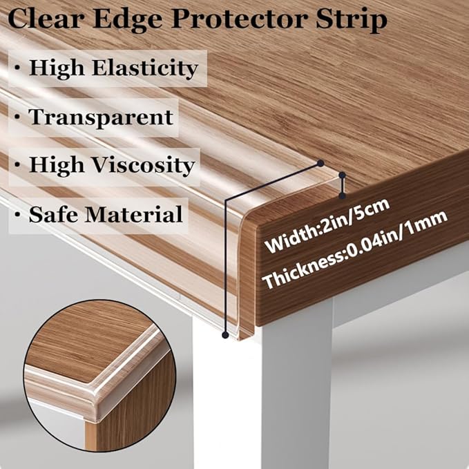 Baby Proofing Edge Protector for Baby 32.8ft Clear Edge Protector Strip Safety - Image 2