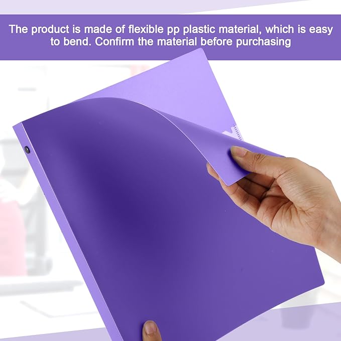 Henoyso 36 Pcs 3 Ring Binder 0.5 Inch Round Fits Letter Size 8.5'' x 11'' Paper - Image 4