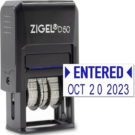 ZIGEL D50 Date Stamp with Entered by ZIGEL