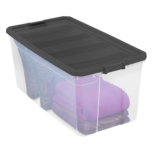 Sterilite 12-Pack Modular Stacker Box, Durable Clear Plastic Storage Bins - Image 7