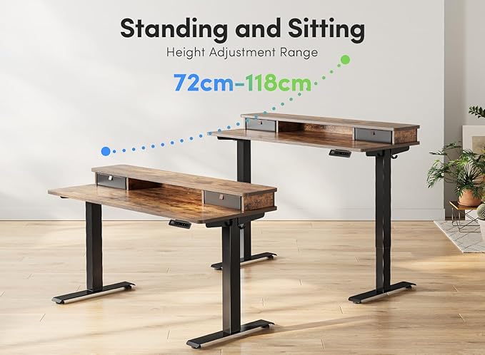 FEZIBO 55''x 24'' Height Adjustable Electric Standing Desk - Image 5