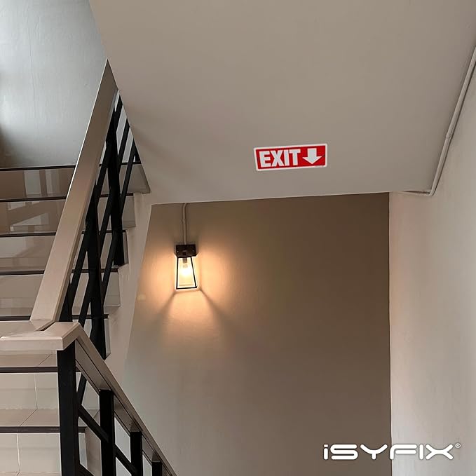 iSYFIX Exit Signs 6 Pack 12x4 Inch - Image 5