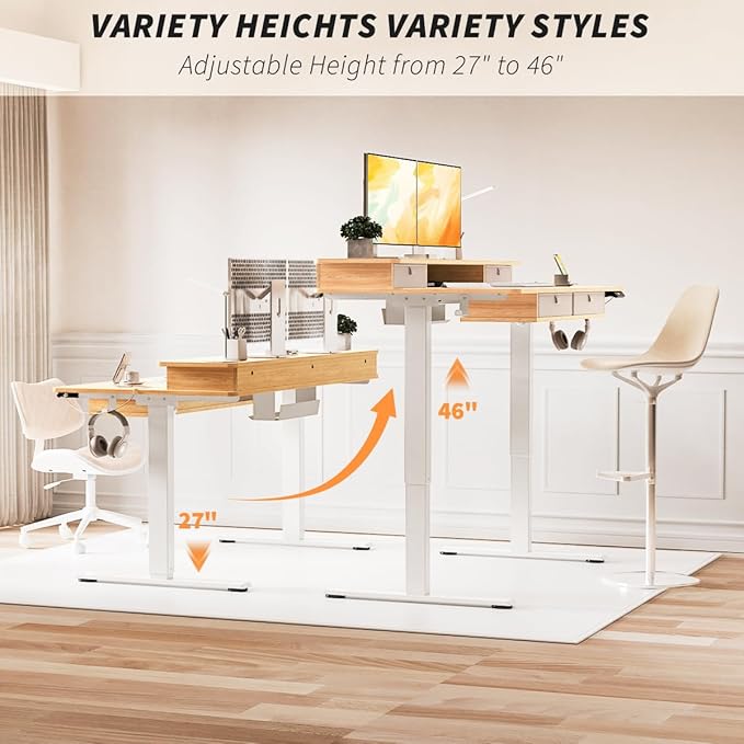 Kingant 48 x 30 Inch Electric Standing Desk - Image 4