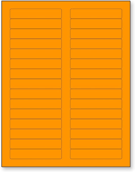 NextDayLabels 8-1/2 x 11 Neon Color High Light Fluorescent Labels by NextDayLabels