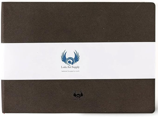 Landscape-Shaped Sketchbook, 8.25 x 11.25 inches, Lays Flat Flexible Sketch Book by LedaArtSupply
