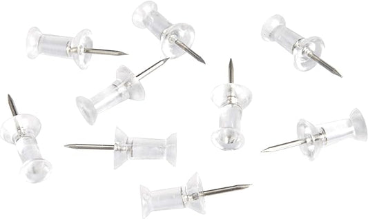 Amazon Basics Push Pins Tacks, Steel Point, by AmazonBasics
