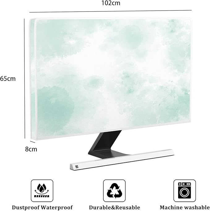 Baocicco Abstract Watercolor Waterproof TV Display Screen Cover 40, 43 Inch - Image 2