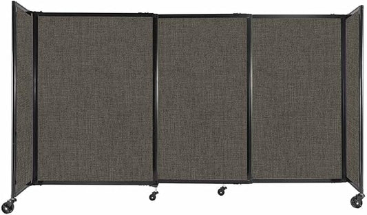 Versare Straightwall Sliding Portable Wall Partition | Freestanding Office by VERSARE